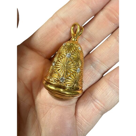 Diane Von Furstenberg DVF‎ Necklace Clock Watch Pendant Gold Starburst Jewelry - Picture 3 of 12